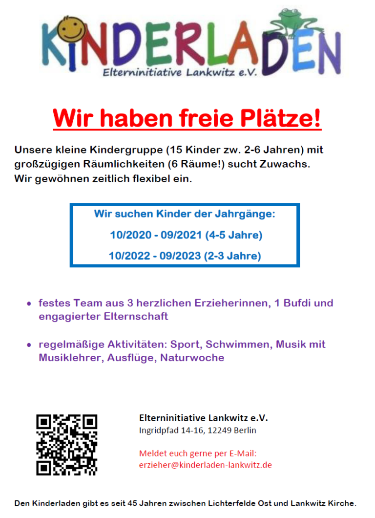 Der Kila sucht neue Kinder